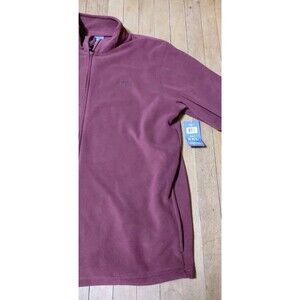 NWT Reebok Men's Fleece Full Zip Sweatshirt Jacket XXL Burgundy Warm Cozy Soft